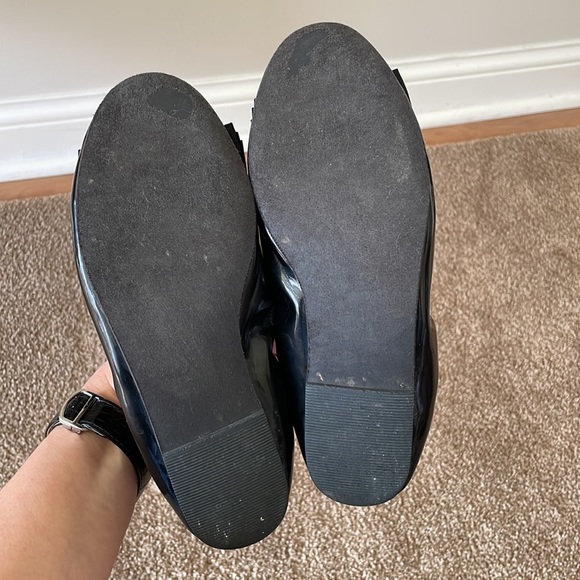 - - Ruby & Bloom black patent bow ballet flat size 3.5 - Picture 7 of 9